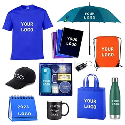 Branded Promotional Merchandise Bundle – T-shirts, Mugs, Bags, Caps  More
