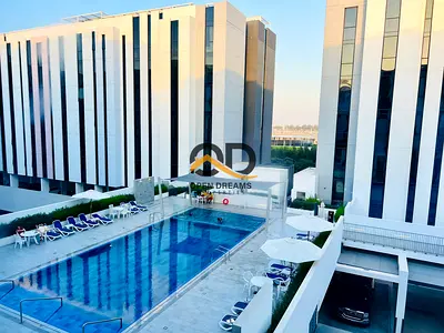 Direct Pool View 1BHK | Big Layout | 2 Baths | East Village Aljada | Only AED 48K