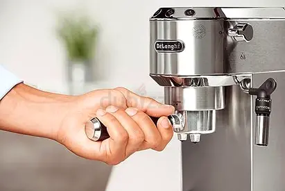 DeLonghi Stainless Steel Espresso Machine - Semi-Automatic, With Steam Wand