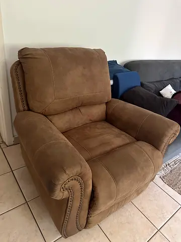 2 piece Light brown recliner/rocking Armchair