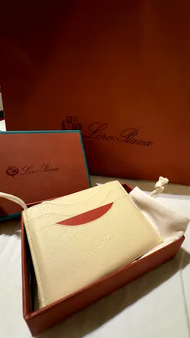 Loro Piana Calf skin Leather Card Holder in brand new condition with complete set for sale!