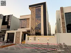 Villa at ajman| al Yasmeen area| 5 master rooms, majlis, 2 halls, roof | freehold for all nationalit