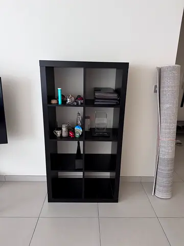 Ikea bookshelf black