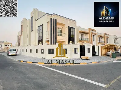 فيلا كورنر بالزاهيه عجمان طابقين وروف تكيف مركزي تملك حر لجميع الجنسيات