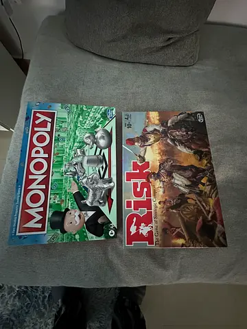 Risk and Monopoly board games - used set