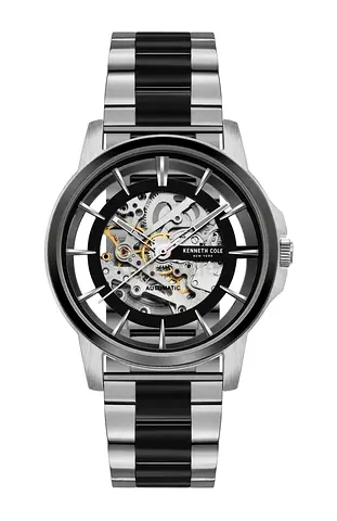 Kenneth Cole Automatic Skeleton Stainless Steel Watch Original