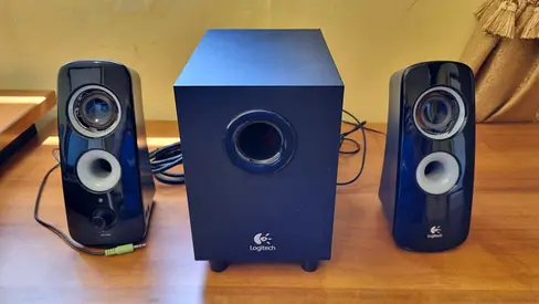 Logitech 2.1 Speaker System with Subwoofer - Good Working Condition