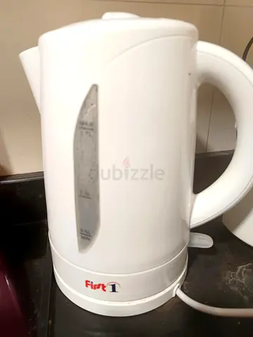White Electric Kettle - 1.5L, Working Good Condition