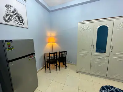 Modern Studio in Ornate Tower with Balcony & Parking