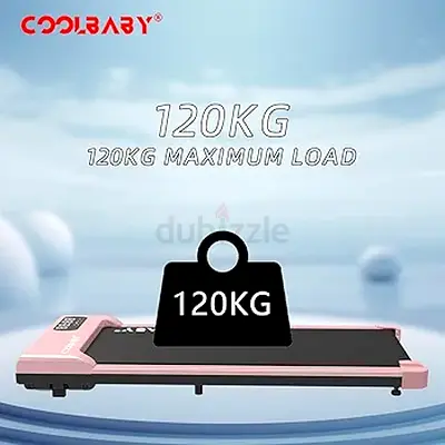 COOLBABY Compact Treadmill, Ultra Slim Electric Treadmill, Portable Walking Pad Running Device for H