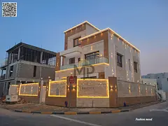 Corner Villa for sale at ajman, al zahia area, 6 master rooms, majlis, hall, roof | freehold | o reg