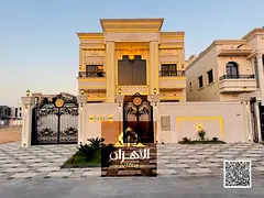 One of the most luxurious villas in Ajman, with a land area of ​​4050 sq ft. Price includes regi