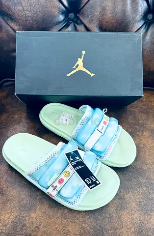 Jordan x J Balvin slides