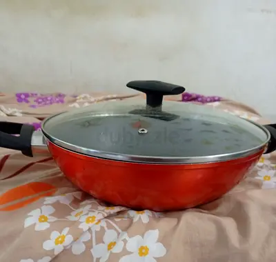 Non stick Kadai with Glass Lid 28cm