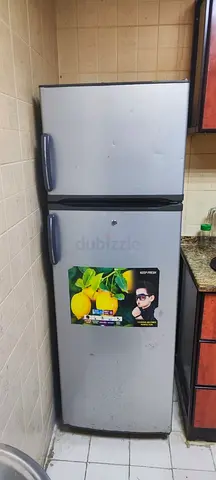 Well-used Top Freezer Refrigerator - 2-Door, Silver