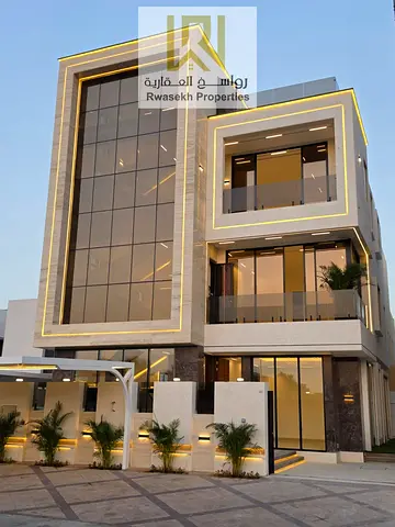 Luxury Corner Villa with Park View | 6 Master BR | Elevator | G+3 + Roof in Al Yasmeen