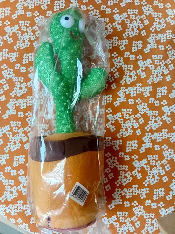 Plush Cactus Toy in Pot — New, Wrapped