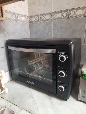 Black Countertop Convection Oven / Toaster Oven Grill