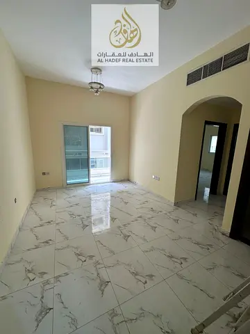 One bedroom and living room, 2 bathrooms, excellent size with balcony, near Ajman Court