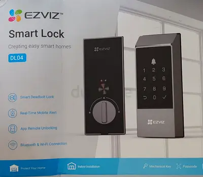 EZVIZ DL04 Smart Deadbolt Lock (Bluetooth  Wi‑Fi) - Touchpad + Mechanical Key