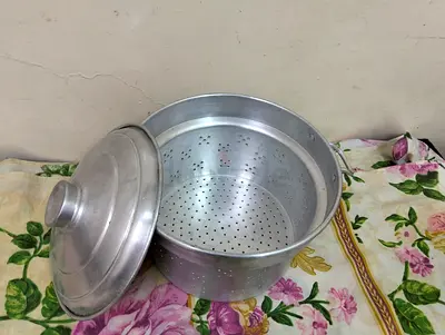 Aluminium Steamer Pot with Lid — Used Kitchen Steamer