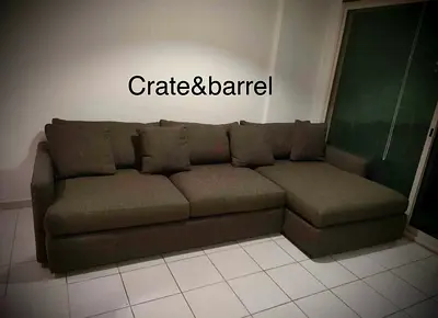 Perfect condition cratebarrel lshape sofa