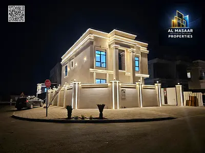 فيلا تصميم كلاسيك زاويه شارعين طابقين ورووف بسعر شامل رسوم تسجيل والتمليك
