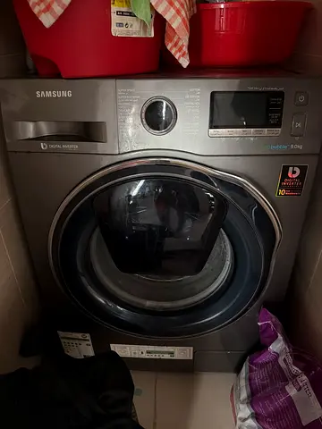 Samsung Front Load Washer (Silver) - Good Working Condition