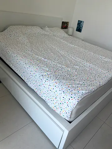 King Bed Frame + Mattress + Free Bed-side Table