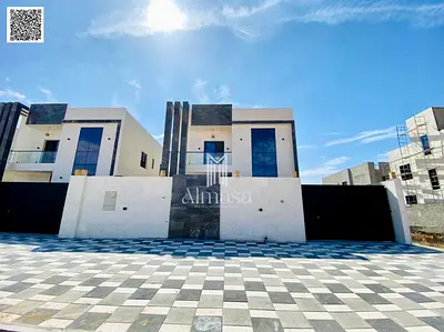Luxury modern villa for sale with private swimming pool and spacious yard in Ajman