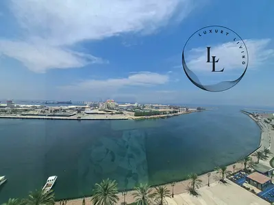 See view/ Spacious 1 bhk open view huge size flat / close to heera beach Mujjarah area sharjah