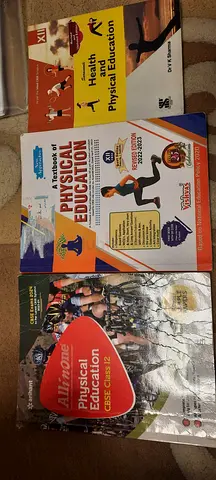 Set of 3 Physical Education Textbooks (CBSE Class 12  General PE) - Used