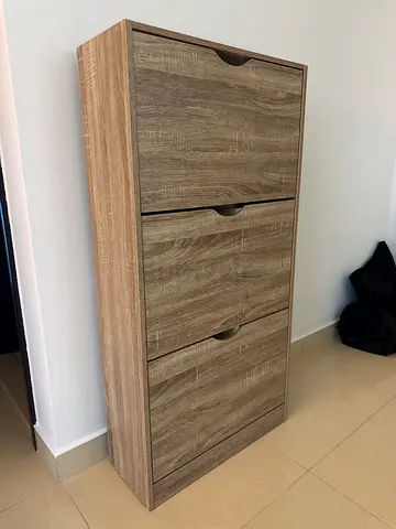Light Wood Shoe Cabinet / storage - Good Condition