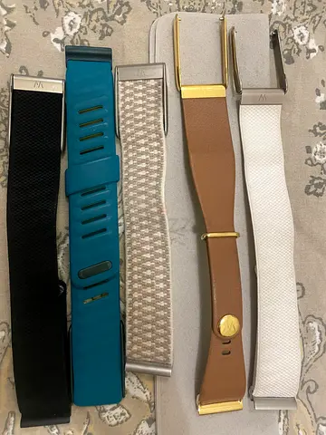 Assorted Replacement WOOP original Straps - Leather, Nylon, Silicone (5pcs)