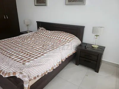 King bed with side table