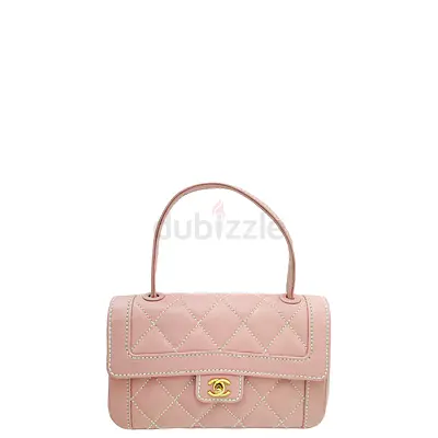 Authentic Chanel Pink CC Ultra Stitchs Flap Bag