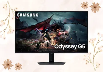 Samsung 32 Inch Odyssey G5 G50D QHD 180Hz Gaming Monitor LS32DG500
