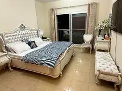 Master Bedroom Balcony Corniche Full View Al Majaz 3 for Executives. Fully Furnished