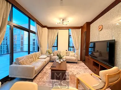 2 Bedroom Fully Furnished Penthouse available for rent in Al Mamsha