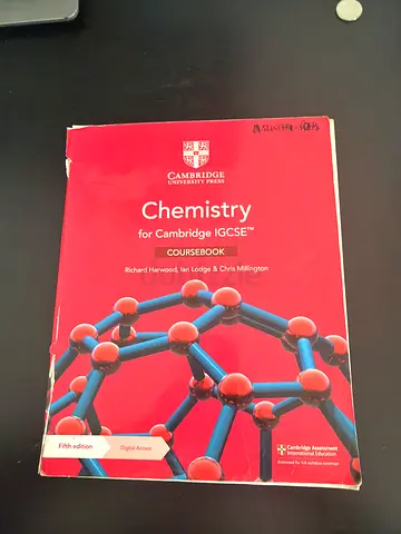 Chemistry IGSCE Cambridge course book