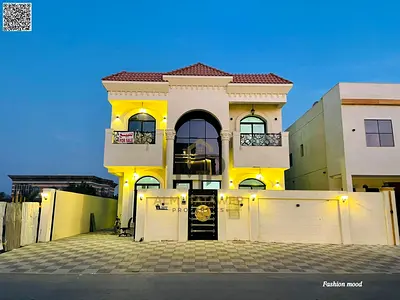 Villa for sale at ajman| al helio2 area| 5 master rooms, majlis, hall, roof, maid room| freehold for all nationalities.