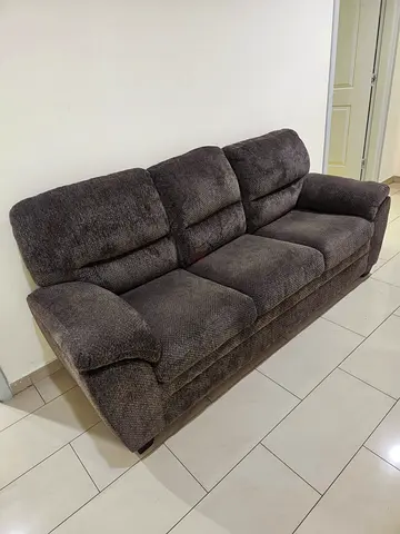 3 seater chenille fabric sofa