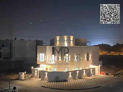A villa on the main street, ready to move in, including all registration and ownership fees, in one of Ajman's most prestigious areas. Freehold owners