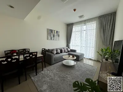 ✨ Luxury apartment for monthly rent, one bedroom and a hall with an open view, fully furnished with elegant furniture and a fully equipped kitchen