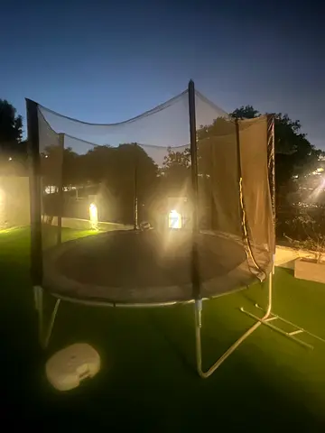 6ft Round Trampoline with Safety Net - Good Condition