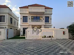 classic design | ajman| al zahia area | 5 master rooms, majlis, 2 halls, roof | freehold | the price