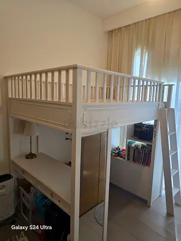 Loft bed pottery barn sleep  study with mirror
