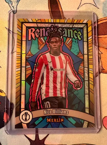 Nico Williams Merlin Renaissance Football Trading Card (Holographic) Topps