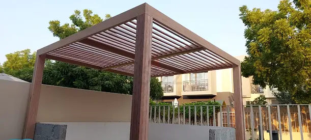 Wooden pergola