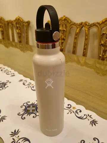 Hydro Flask-style insulated water bottle (1L) - light beige